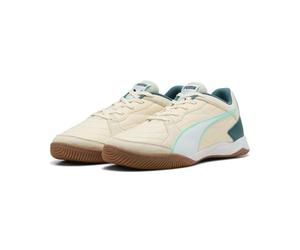 PUMA Unisex Pressing IV Soccer Shoe, SUGARED Almond White-Emerald ICE-Mint Jelly Black, 8 UK