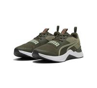 PUMA Unisex Prospect Cross Trainer, Dark Olive-LUX Army-Glowing RED, 8.5 UK