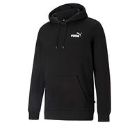 Puma Mens Essentials Small Logo Hoodie Hooded Top - Black Cotton - Size Large