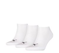 PUMA Unisex Puma Sportive Sneaker Sock 3 Pair Pack White, 9 - 11 UK