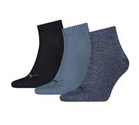 Puma Unisex Puma Unisex 3p Quarter Plain Sock, Blue (Denim Blue), 12 14 UK