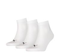 PUMA Unisex K-rey-pu502w2h 3p Quarter Plain Sock, White (White), 3 5 UK, White, 2.5-5 UK