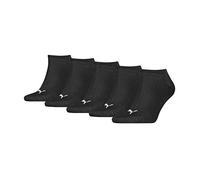 PUMA Unisex Puma Unisex Plain Sneaker - Trainer (5 Pack) Socks, Black, 6 8 UK