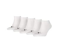 PUMA Unisex Puma Unisex Plain Sneaker - Trainer (5 Pack) Socks, White, 6 8 UK