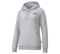 Puma Womens Essentials Small Logo Hoodie Light Grey Heather S
