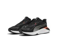 PUMA Unisex PWR Hybrid TR Cross Trainer, Black White-Glowing RED-Gray Echo, 8 UK