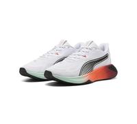 PUMA Unisex PWR Hybrid TR Cross Trainer, White-Glowing RED-Ruby Shimmer-Mint MELT, 8 UK
