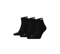 Puma Unisex Quarter Pack Sock, Black, 6 8 UK