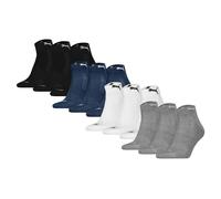 Puma Unisex Quarter Socks, 12 Pack - Cushioned Quarter 12P, Logo, Solid Color...