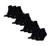 Puma Unisex Quarter Socks, 12 Pack - Quarter Plain 12P, Logo, Solid Color