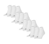 Puma Unisex Quarter Socks, 12 Pack - Quarter Plain 12P, Logo, Solid Color