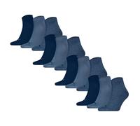 Puma Unisex Quarter Socks, 12 Pack - Quarter Plain 12P, Logo, Solid Color