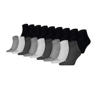 Puma Unisex Quarter Socks 18-Pack, Logo, Plain, Sporty