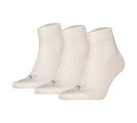 Puma Unisex Quarter Socks, 3-Pack - Quarter Plain 3P, Logo, Solid Color