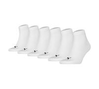 Puma Unisex Quarter Socks, 6-Pack - Quarter Plain ECOM 6P, Logo, Uni