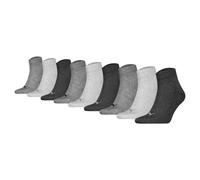 Puma Unisex Quarter Socks, 9 Pack - Quarter Plain ECOM 9P, Logo, Solid Color...