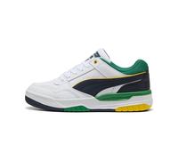 PUMA Unisex Rebound Retro Sneaker, White-Archive Green-New Navy, 10.5 UK