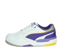 PUMA Unisex Rebound Retro Sneaker, White-Team Violet-Yellow Sizzle, 8 UK