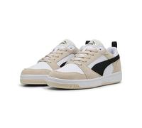 PUMA Unisex Rebound V6 Low SD Sneaker, Alpine Snow Black White, 12 UK