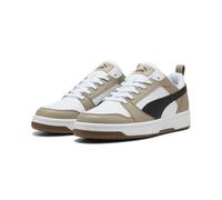 PUMA Unisex Rebound V6 Low Sneaker, White Black-ICE Coffee, 10.5 UK