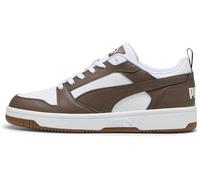 PUMA Unisex Rebound V6 Low Sneaker, White-Flat Bronze-Gum, 12 UK