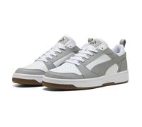 PUMA Unisex Rebound V6 Low Sneaker, White-Gray Echo Black, 10.5 UK