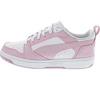 PUMA Unisex Rebound V6 Low Sneaker, White-Rose Mauve, 6 UK