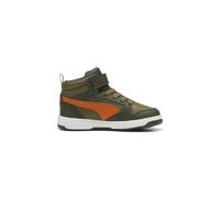 PUMA Unisex Rebound V6 Mid Wtr Ac+ Ps Dark Olive-maple Syrup-oliv size 30 | Running Shoes Outlet | Unisex | Green 30