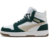 PUMA Unisex Rebound V6 SD Sneaker, White-Desert DUST-Green Terrain, 8 UK