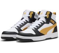PUMA Unisex Rebound V6 Sneaker, Puma White Archive Gold Puma Black, 11 UK