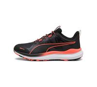 PUMA Unisex Reflect LITE Trail Road Running Shoe, Black-Glowing RED, 5.5 UK
