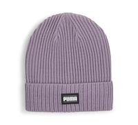 PUMA Classic Cuff Ribbed Beanie Hat, Pale Plum
