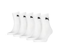 PUMA Unisex Short Crew Socks (5 Pack) Socks, White, 2.5-5 UK