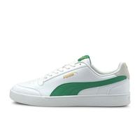 PUMA Unisex Shuffle Sneakers White/Green 309668-13 10.5