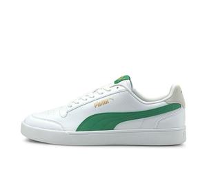 PUMA Unisex Shuffle Sneakers White/Green 309668-13 9