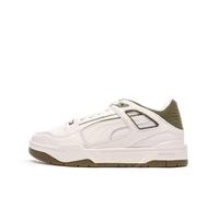 PUMA Unisex Slipstream Athletics Shoe, Puma White Olive Drab, 9 UK