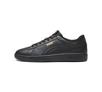 PUMA Unisex Smash 3.0 L Low Trainers Sports Shoes PUMA Black-PUMA Gold-PUMA Black 9.5