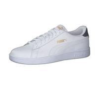 PUMA Unisex Smash V2 L Sneaker, White White-Peacoat Team Gold, 9 UK