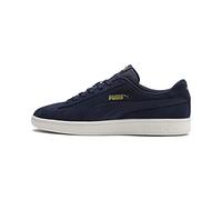 PUMA Unisex Smash V2 Trainers, Peacoat Team Gold-Whisper White, 7.5 UK