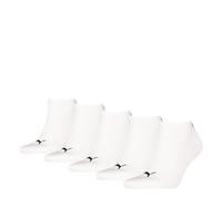 PUMA Unisex Sneaker Plain, White-New, 35-38 (Pack of 5)