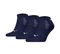 Puma Unisex Sneaker Socks, 3-Pack - Cushioned Sneaker 3P, Logo, Solid Color