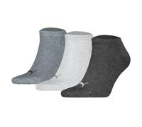 Puma Unisex Sneaker Socks, 3-Pack - Sneaker Plain 3P, Logo, Solid Color