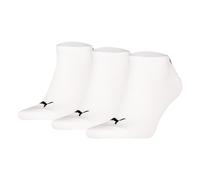 Puma Unisex Sneaker Socks, 3-Pack - Sneaker Plain 3P, Logo, Solid Color