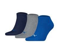 Puma Unisex Sneaker Socks, 3-Pack - Sneaker Plain 3P, Logo, Solid Color
