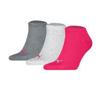 Puma Unisex Sneaker Socks, 3-Pack - Sneaker Plain 3P, Logo, Solid Color