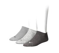PUMA 261080001 UK 12-14 Unisex Sneaker Socks (3 Pair Pack) Anthrci/L Mel Grey/M Mel Grey