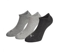 Pack of 3 Pairs of Socks in Cotton Blend Grey/Grey Marl/Anthracite Grey