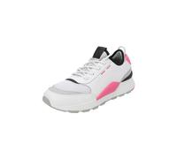 PUMA Unisex Sneakers RS-0 Sound - Retro-futuristische Turnschuhe aus Leder für Damen und Herren mit griffiger Gummi-Laufsohle RS-0 Sound Wht-GrayViolet-KNOCKOUTPINK 4.5