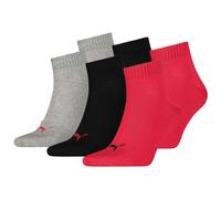 Puma Unisex Socks, 6-Pack - Quarter, Sneaker Red 47-49