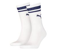 Puma CREW SOCK, White/Blue, 39/42 (pack of 2)